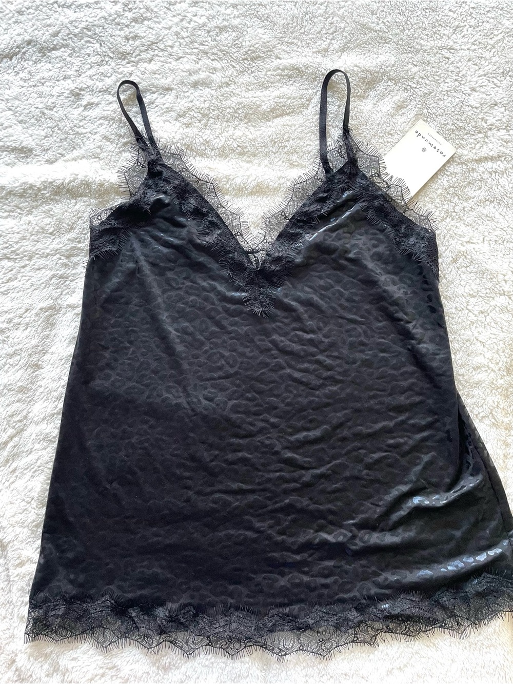 Rosemunde Black Lace Trim Camisole